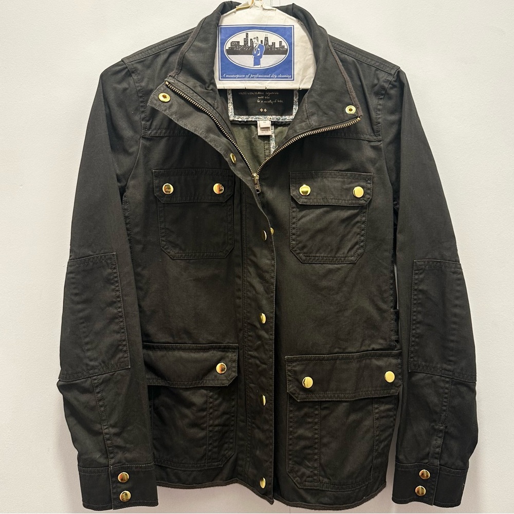 J.Crew Women’s Dark Green Relaxed Boyfriend Fit Utility Jacket